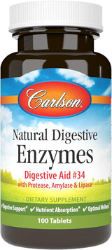 Natural Digestive Enzymes 100 Tablets