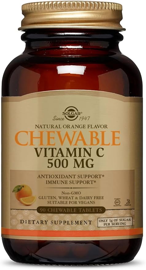 Solgar Chewable Vitamin C 500 MG Natural Orange Flavor