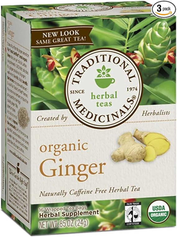 TRADITIONAL MEDICINALS TEAS Organic Ginger 16 BAG