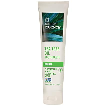 Desert Essence TEA TREE FENNEL TOOTHPASTE 6 Paste