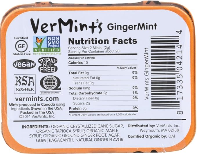 VERMINTS Gingermint 1.41 OZ