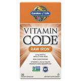 Garden of Life Vitamin Code Raw Iron 30ct CAPSULES