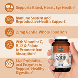 Garden of Life Vitamin Code Raw Iron 30ct CAPSULES