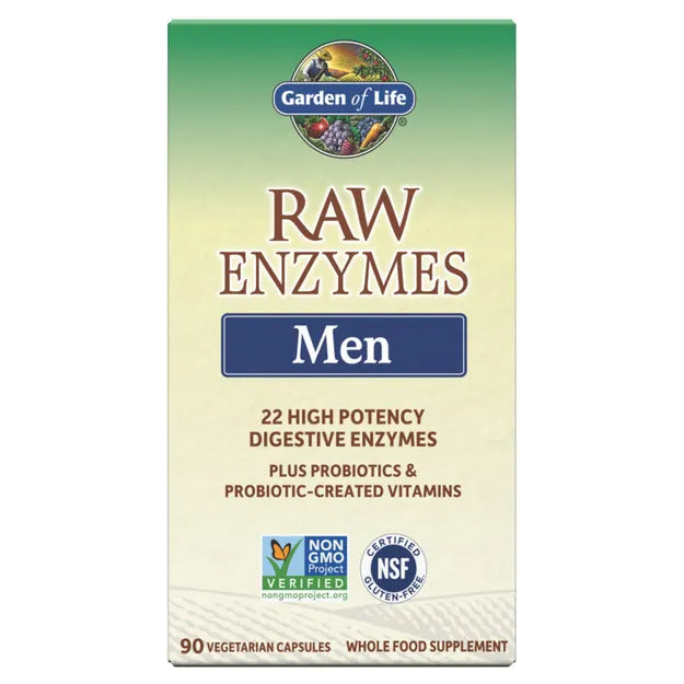 Garden of Life Raw Enzymes Men 90ct CAPSULES