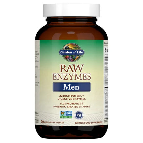 Garden of Life Raw Enzymes Men 90ct CAPSULES