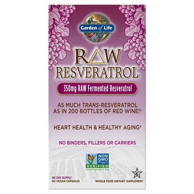 Garden of Life Raw Resveratrol 60ct CAPSULES