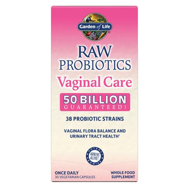 Garden of Life Raw Probiotics Vaginal Care COOLER 30ct CAPSULES