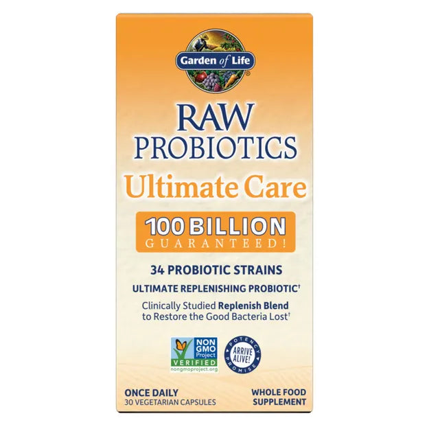 Garden of Life Raw Probiotics Ultimate Care COOLER 30ct CAPSULES