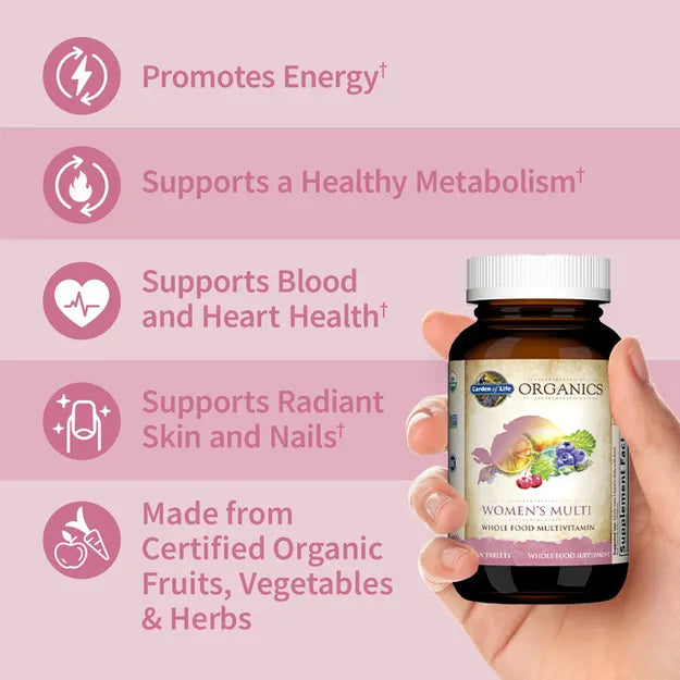 Garden of Life GOL Organics Womens Multi 60ct TABLETS