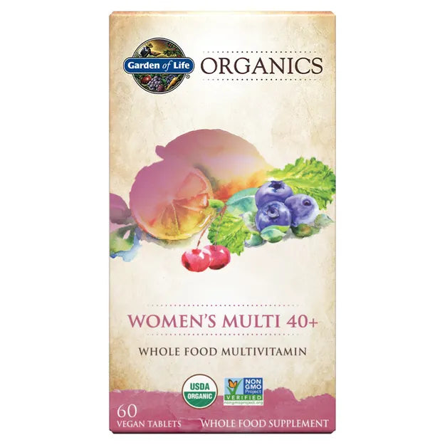 Garden of Life GOL Organics Womens 40 Multi 60ct TABLETS