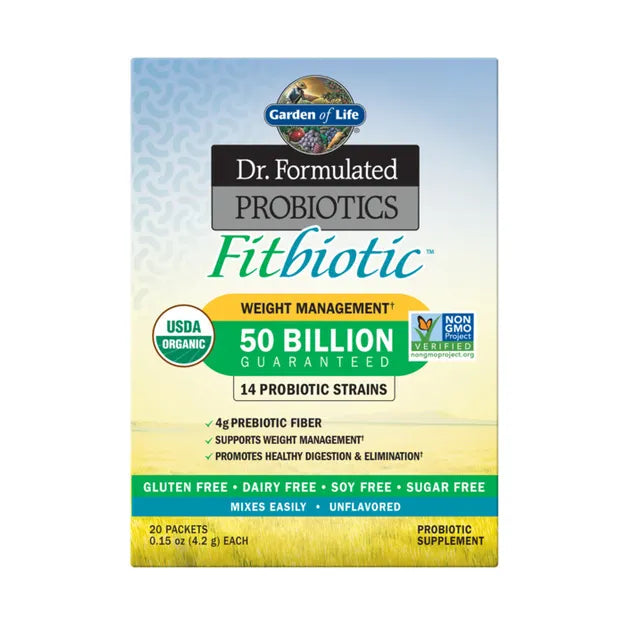 Garden of Life Dr. Formulated Organic Probiotic Fitbiotic 20ct TRAY