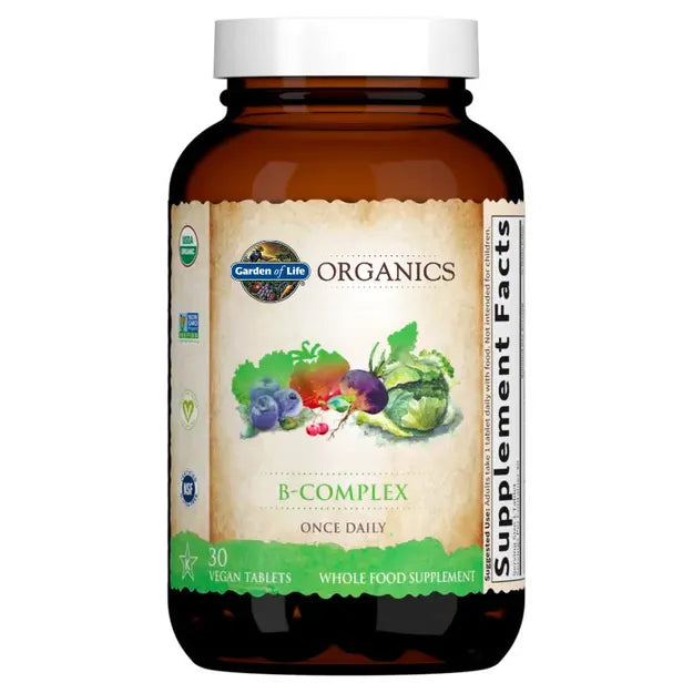 Garden of Life GOL Organics B-Complex 30ct TABLETS