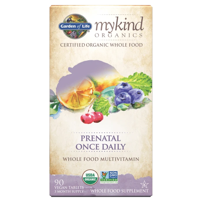 Garden of Life GOL Organics Prenatal Once Daily 90ct TABLETS