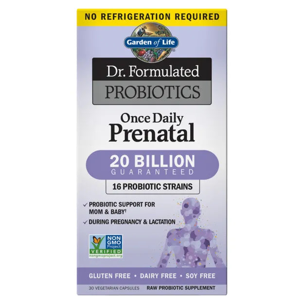 Garden of Life Dr. Formulated Probiotics Once Daily Prenatal SHELF 30ct CAPSULES