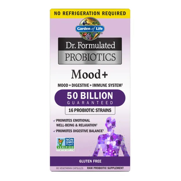 Garden of Life Dr. Formulated Probiotics Mood SHELF 60ct CAPSULES