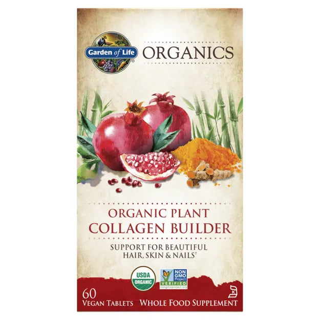 Garden of Life GOL Organics Plant Collagen Builder 60ct TABLETS