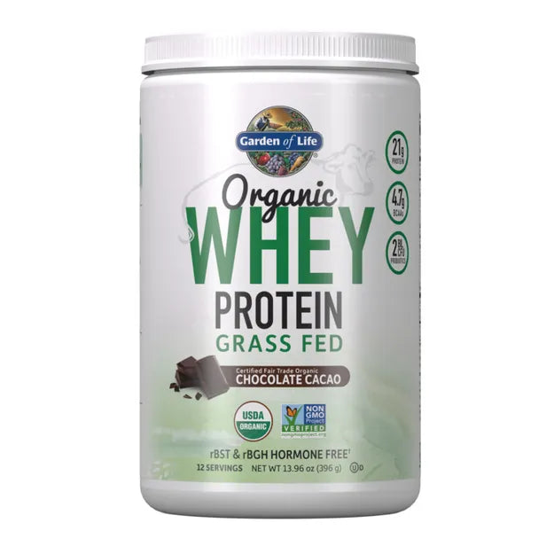 Garden of Life Organic Grass Fed Whey Chocolate 396g POWDER