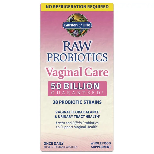 Garden of Life Raw Probiotics Vaginal Care SHELF 30ct CAPSULES