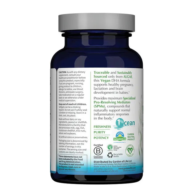 Garden of Life Dr. Formulated Vegan Prenatal DHA 30ct SOFTGELS