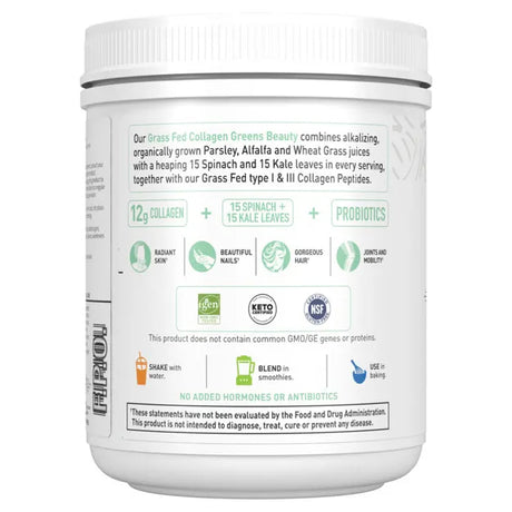 Garden of Life Grass Fed Collagen Greens Beauty Apple 266g POWDER