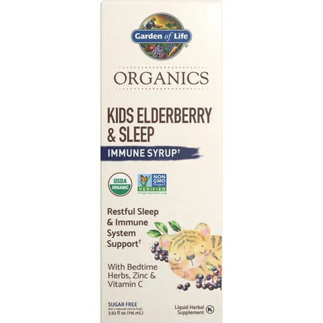 Garden of Life GOL Organics Kids Elderberry and Sleep Syrup 3.92oz LIQUID