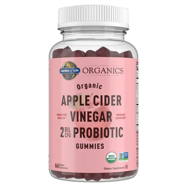 Garden of Life GOL Organics Apple Cider Vinegar Probiotic 60ct GUMMY