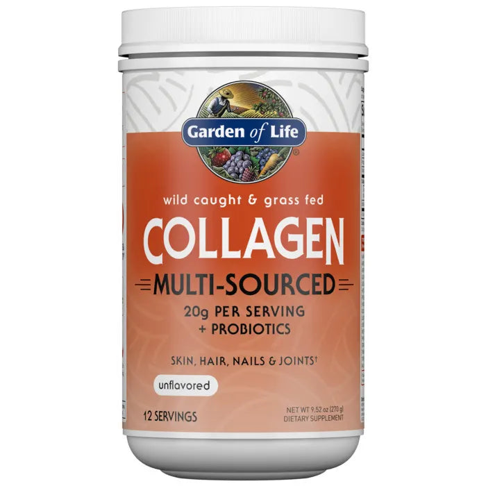 Garden of Life Collagen Multi-Sourced Unflavored 270g POWDER