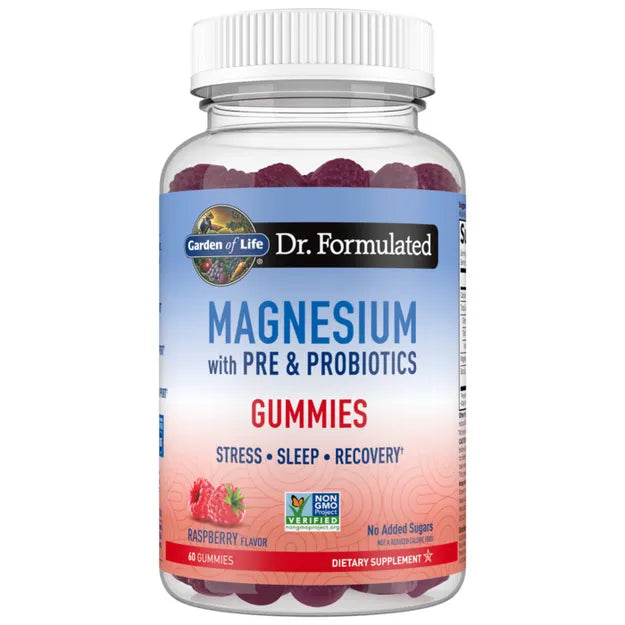 Garden of Life Dr. Formulated Magnesium with Pre and Probiotics Raspberry 60ct GUMMY