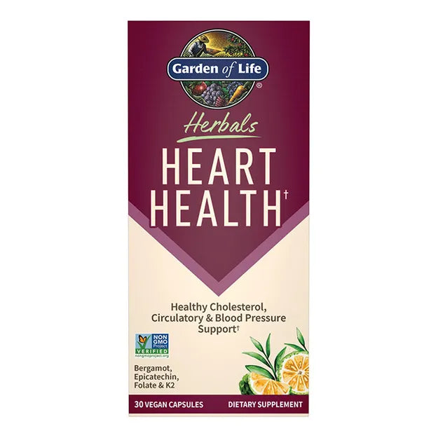 Garden of Life GOL Herbals Heart Health 30ct CAPSULES