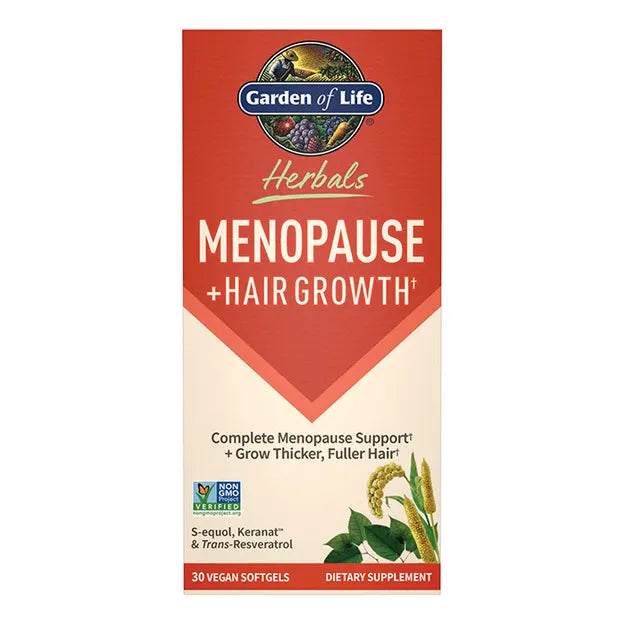 Garden of Life GOL Herbals Menopause Plus Hair Growth 30ct SOFTGEL