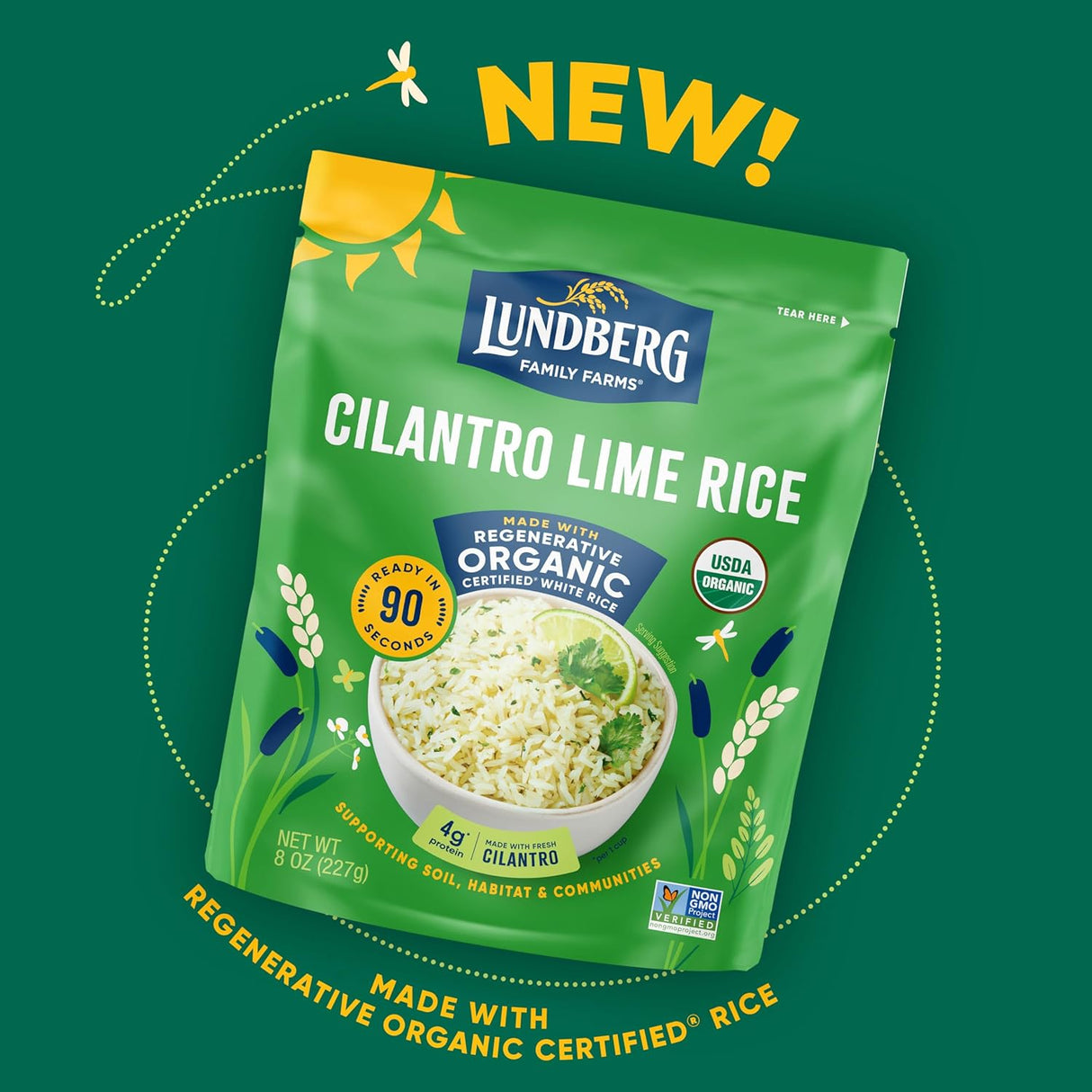 LUNDBERG FAMILY FARMS Cilantro Lime Rice 8 OZ