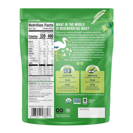 LUNDBERG FAMILY FARMS Cilantro Lime Rice 8 OZ