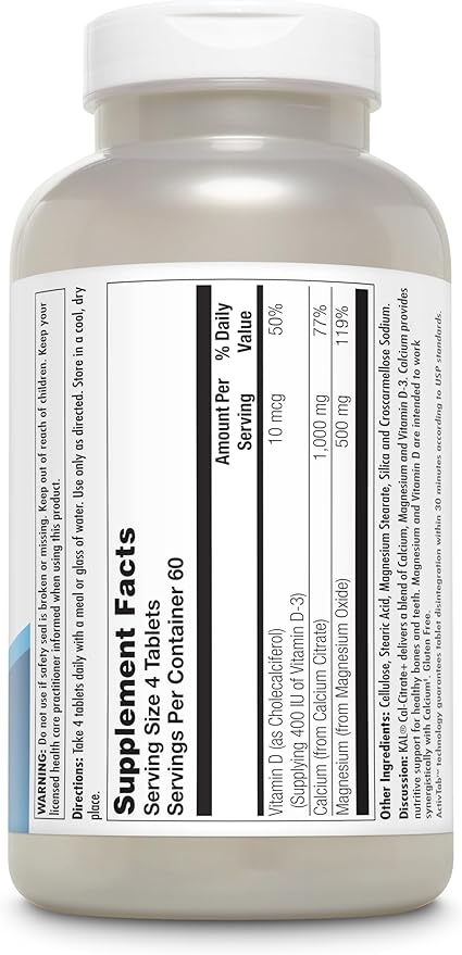 Kal Cal-Citrate D-3 & Mag