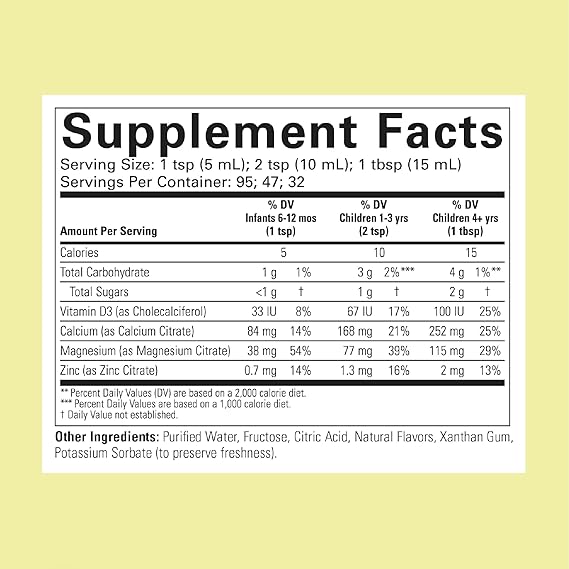 Liquid Calcium With Magnesium Natural Orange Flavor