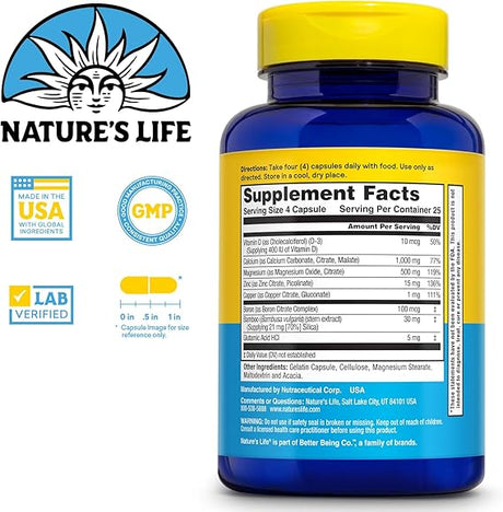 Natures Life Cal Mag Zinc Complex 100ct