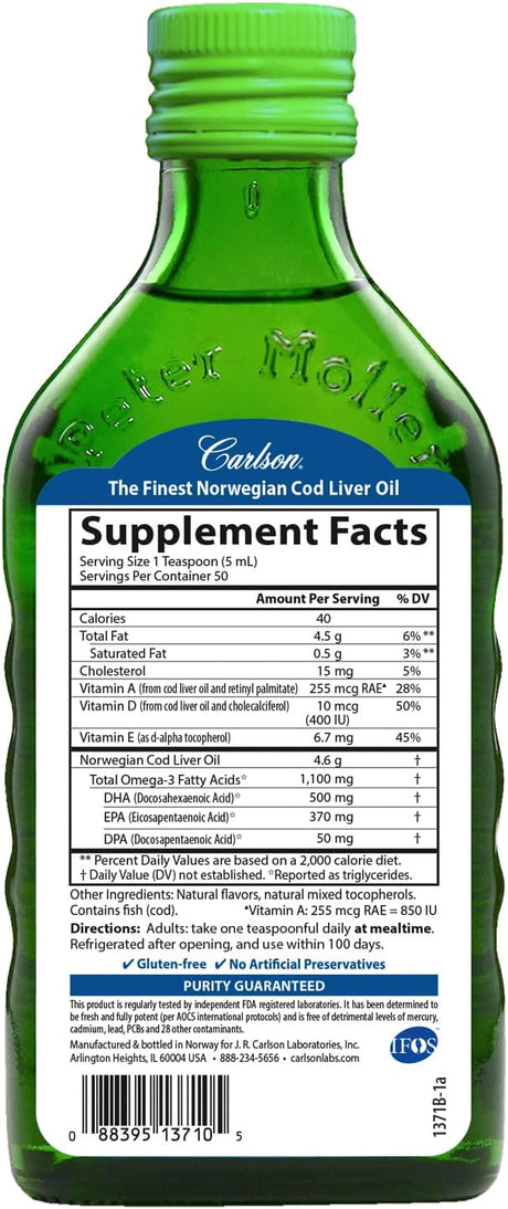 Cod Liver Oil Green Apple Flavor 1100 mg