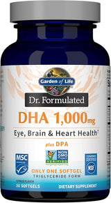 Garden of Life Dr Formulated DHA 1000 mg 30 Soft Gels