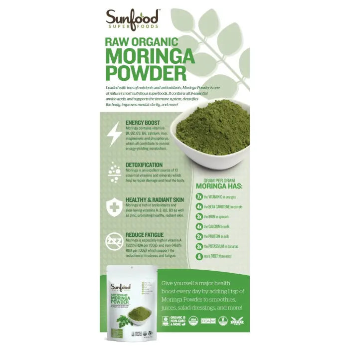 Sunfood Moringa Powder 8oz