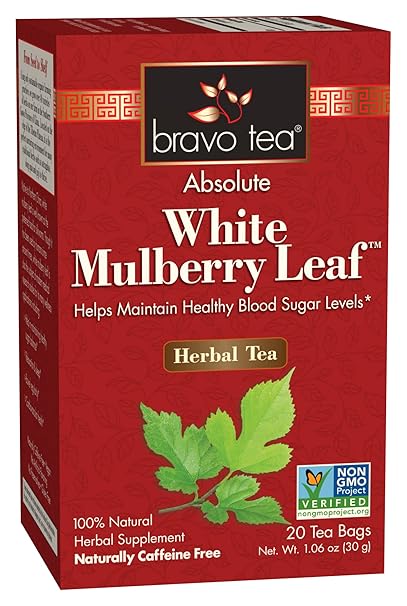 BRAVO TEA Absolute White Mulberry Leaf Tea 20 BAG