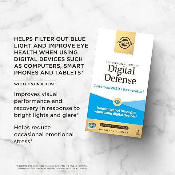 Solgar Digital Defense Lutemax 2020 + Resveratrol