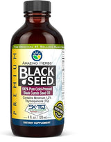 AMAZING HERBS PREMIUM BLACK SEED OIL 4OZ