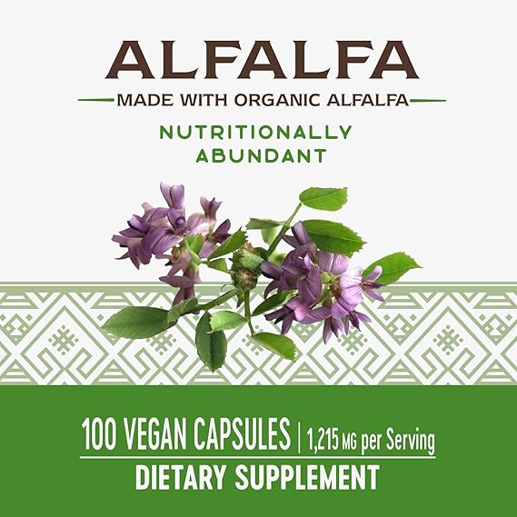 Natures Way Alfalfa Vegan Capsules 1,215mg per Serving