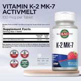 Kal K-2 MK-7 Raspberry 60CT  Lozenge