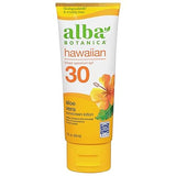 Alba Botanica Hawaiian Broad Spectrum SPF 30 Aloe Vera Sunscreen Lotion