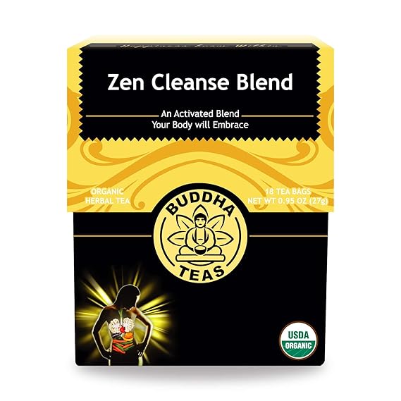 BUDDHA TEAS Organic Zen Cleanse Blend Tea 18 BAG