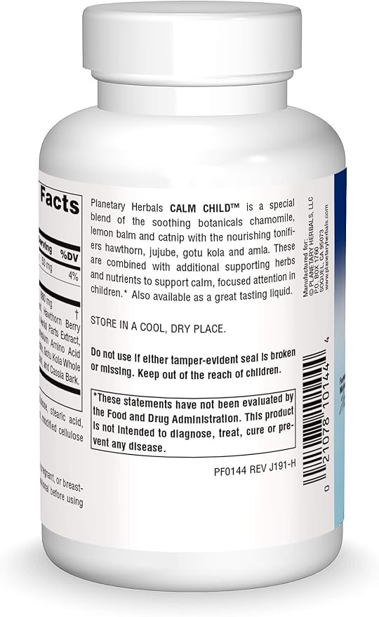 PLANETARY HERBALS CALM CHILD 440 MG 72 TABLETS