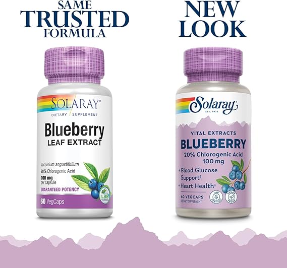 Solaray Blueberry Leaf Extract 100 mg