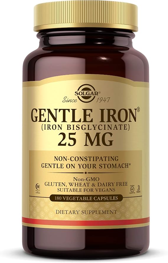 Solgar Gentle Iron® Vegetable Capsules 180V cap