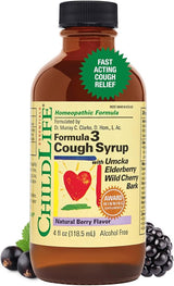 Formula 3 Cough Syrup With Umka Elderberry Wild Cherry Bark Berry Flavor