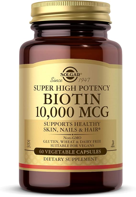 Solgar Biotin 10,000 mcg Vegetable Capsules 60V cap